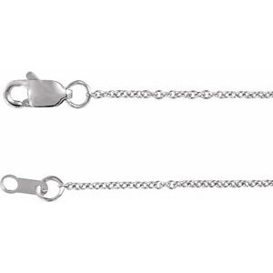 14K White 1 mm Adjustable Cable 6 1/2-7 1/2" Chain CH1015:201:P