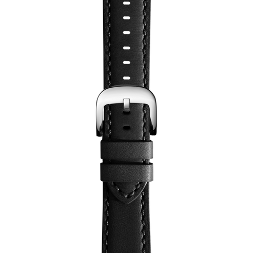20mm Black Leather Watch Strap S1120296229-1-Blk-20\18-USA