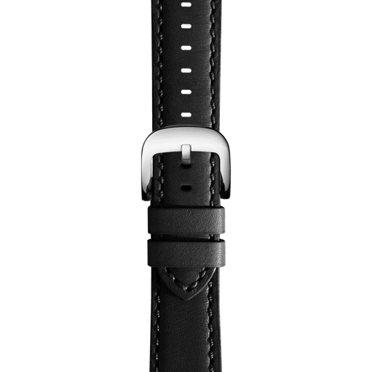 22MM BLACK LEATHER WATCH STRAP S1120306280-1-Blk-22\20-USA