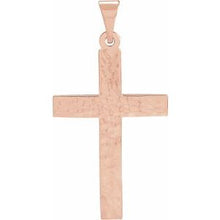 14K Rose Cross Pendant R41279:3054181:P