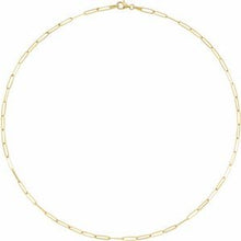 14K Yellow 2.6 mm Paperclip-Style 16