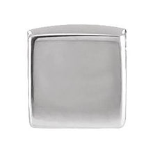 14K White 5x5 mm Cube Pendant 87424:100:P