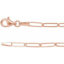 14K Rose 2.6 mm Paperclip-Style 18