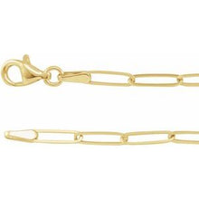 14K Yellow 2.6 mm Paperclip-Style 24
