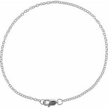 Rhodium-Plated Sterling Silver 1.5 mm Cable 7