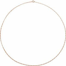 14K Rose 1.28 mm Figaro 18