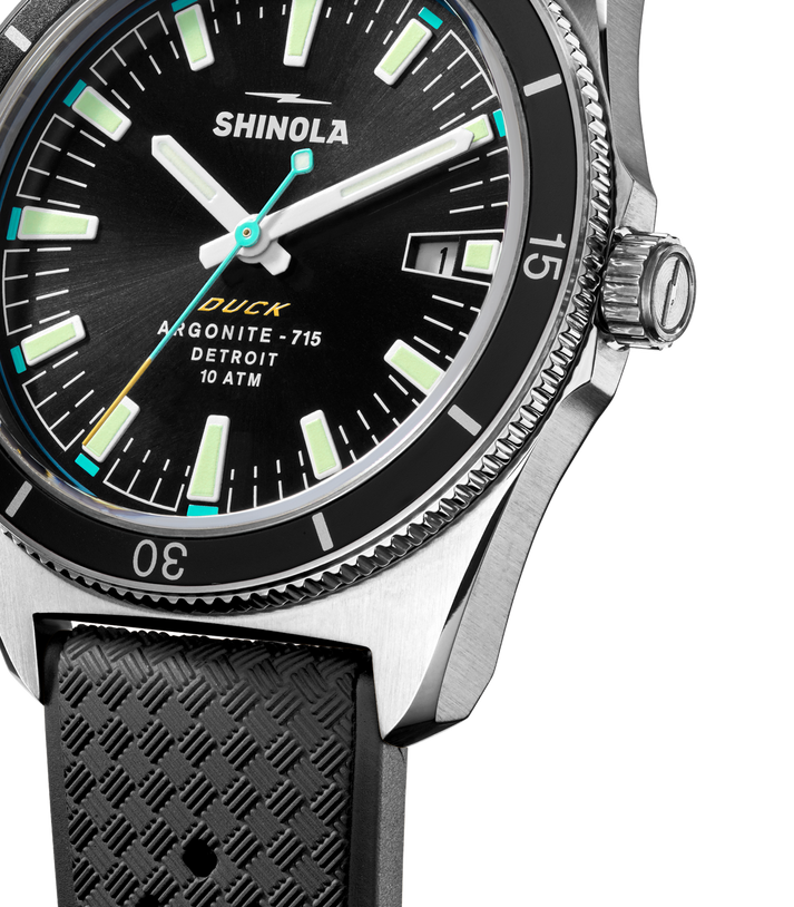 Shinola Duck Watch S0120301730-1-Blk-40-USA