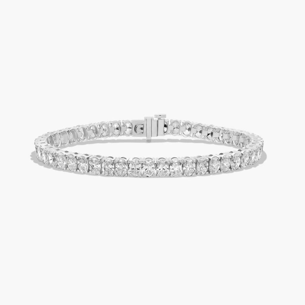 14k Gold 10 Carats Lab-Grown Diamond Tennis Bracelet