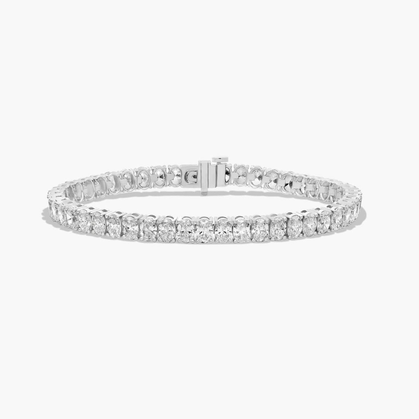 14k Gold 10 Carats Lab-Grown Diamond Tennis Bracelet