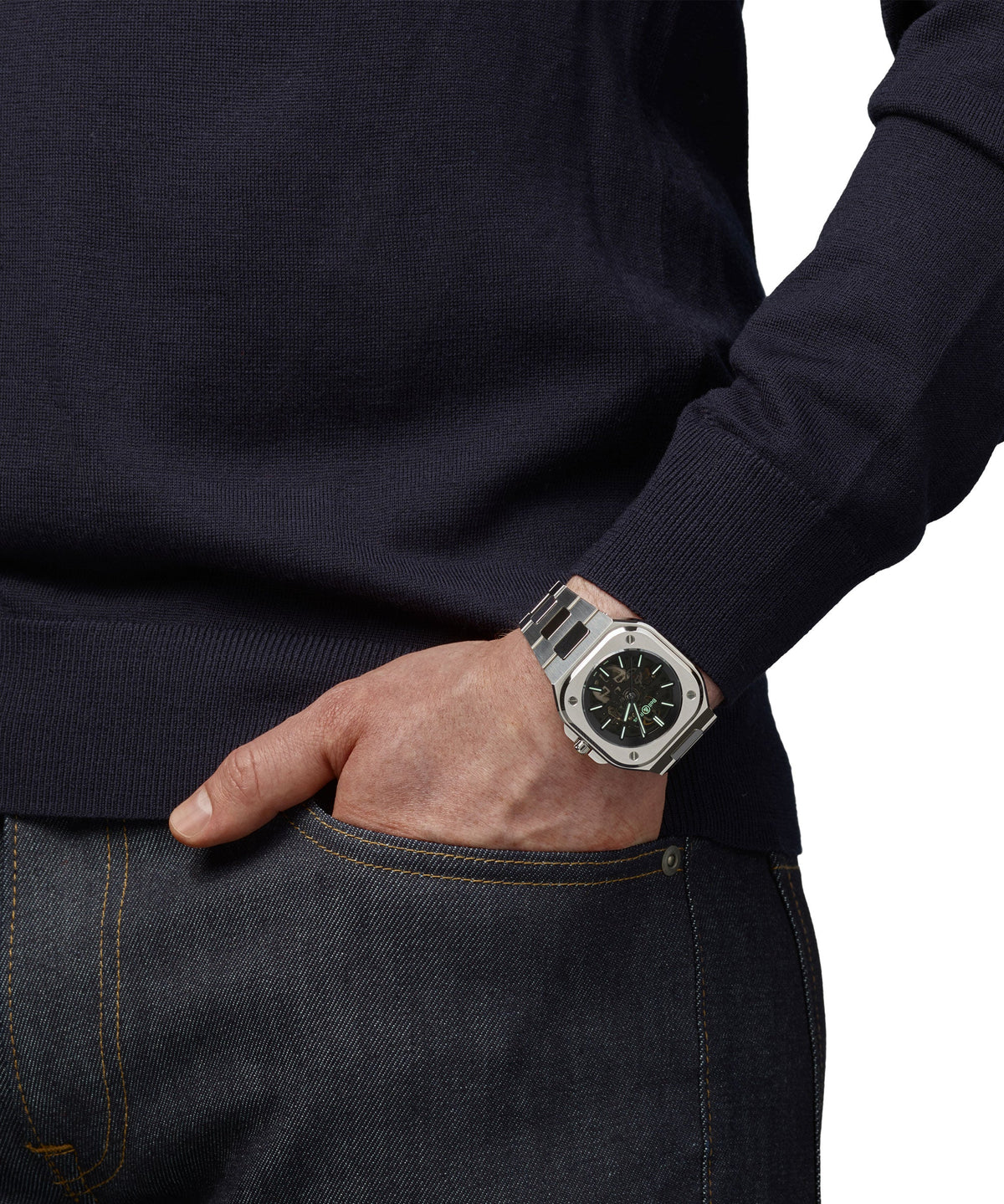 Bell & Ross Br 05 Skeleton Nightlum BR05A-BL-SK-ST/SST