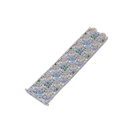 54.24 CTW Statement Multi-Colored Bracelet 8B003MUP70