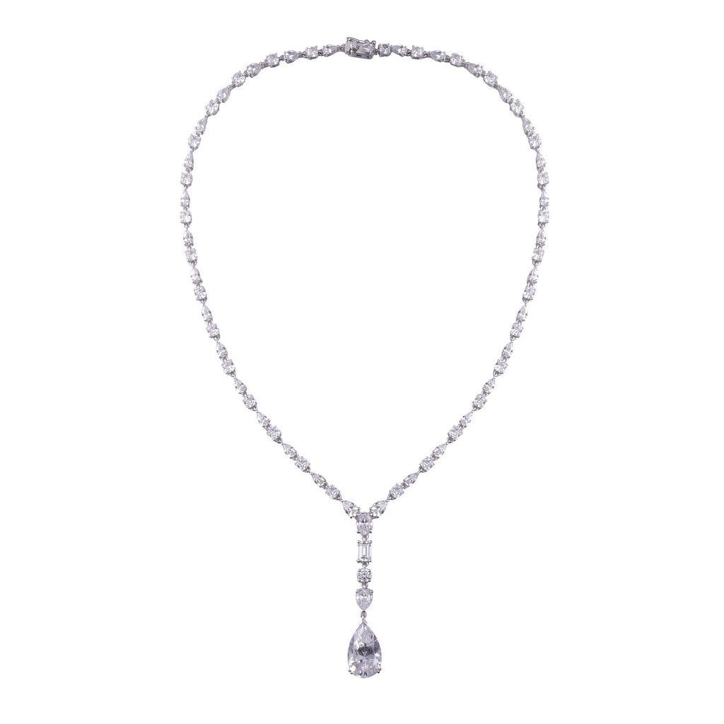 Lafonn Red Carpet Pear Diamond Necklace 8N003CLP17