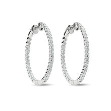 Shinola Jewelry 2 Carat Diamond Hoop Earrings S1820309326-C-14kWG-OS-IND