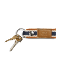 Shinola Leather Webbing Keychain S0320276301-1-BrndStpTan-OS-VNM