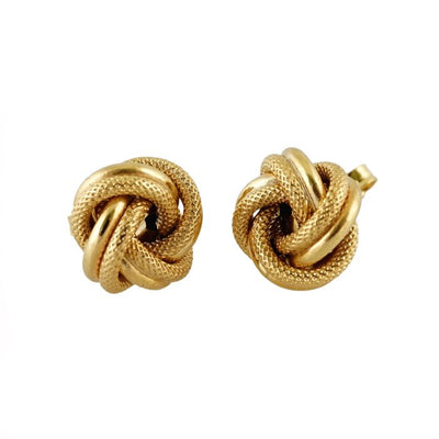 10k Love Knot Gold Earring by Midas Jewelry