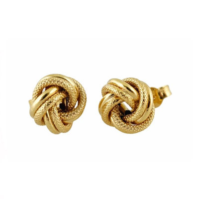 14k Love Knot Gold Earring for Women