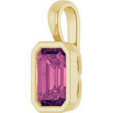 14K Yellow Natural Pink Tourmaline Pendant 87645:60007:P