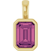 14K Yellow Natural Pink Tourmaline Pendant 87645:60007:P