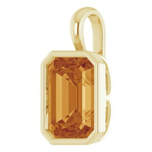 14K Yellow Natural Citrine Pendant 87645:60002:P
