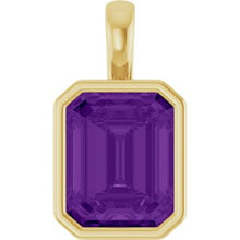 14K Yellow Natural Amethyst Pendant 87645:6007:P