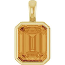 14K Yellow Natural Citrine Pendant 87645:6012:P