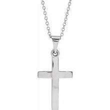 Sterling Silver Cross 18