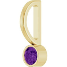 14K Yellow Natural Amethyst Charm/Pendant 88105:151:P