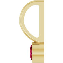 14K Yellow Lab-Grown Ruby Charm/Pendant 88105:158:P