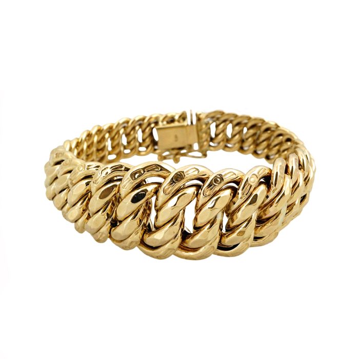 10k Gold Princess Cut Bracelet
