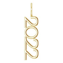 14K Yellow 2022 Year Charm/Pendant 87773:115:P