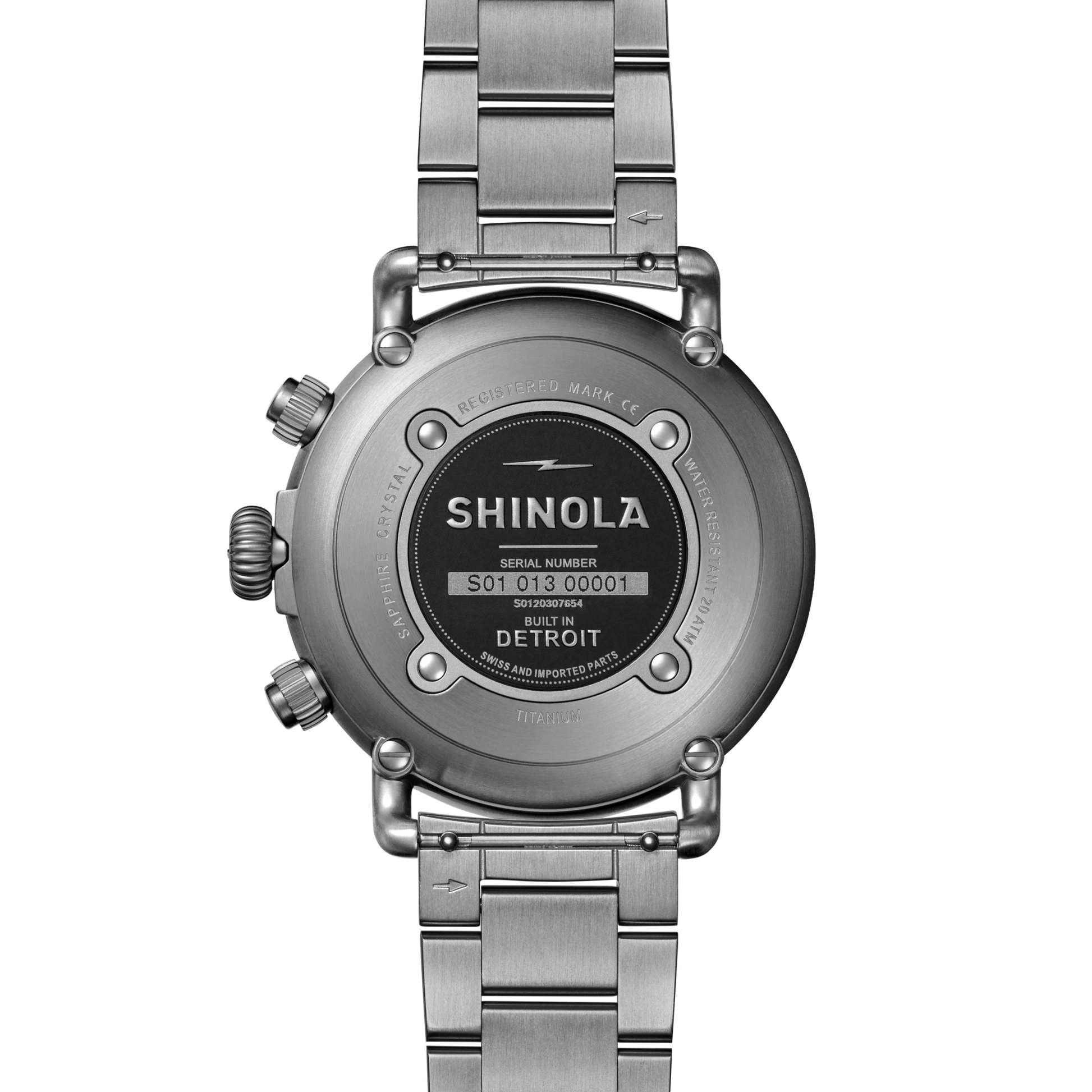 Shinola Runwell Chronograph West Wind Watch Gift Set with Additional Strap S0120307782-1-Blk-42-USA
