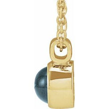 14K Yellow Natural London Blue Topaz Bezel-Set 16-18