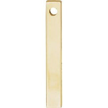 14K Yellow Engravable Four-Sided Bar Pendant 87619:100:P