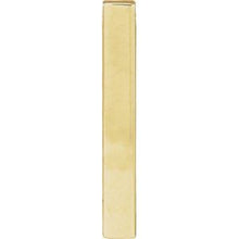 10K Yellow Engravable Four-Sided Bar Pendant 87619:110:P