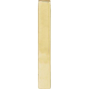 14K Yellow Engravable Four-Sided Bar Pendant 87619:100:P