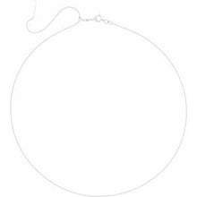 14K White 1 mm Adjustable Threader Bead 16-22