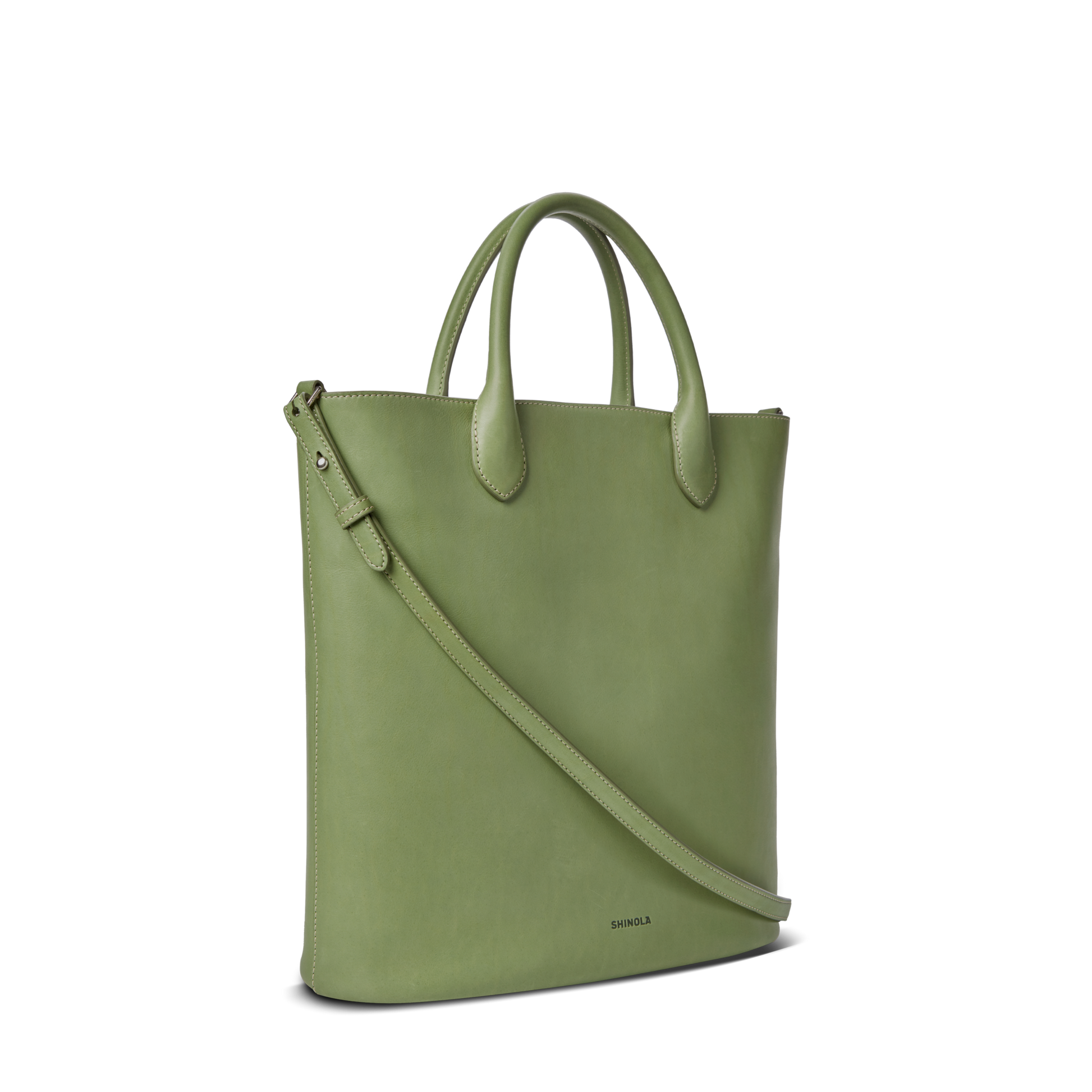 Shinola Leather 12 Hour Tote Bag S0320301989-1-Eucalyptus-OS-VNM