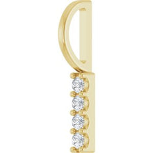 14K Yellow .07 CTW Natural Diamond Bar Charm/Pendant 88140:115:P