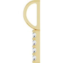 14K Yellow .07 CTW Natural Diamond Bar Charm/Pendant 88140:115:P