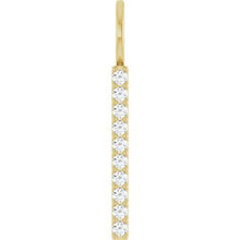 14K Yellow 1/6 CTW Lab-Grown Diamond Bar Charm/Pendant 88140:LG105:P