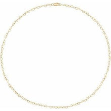 14K Yellow 3.2 mm Heart Cable 7