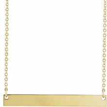 18K Yellow Gold-Plated Sterling Silver Engravable Bar 16