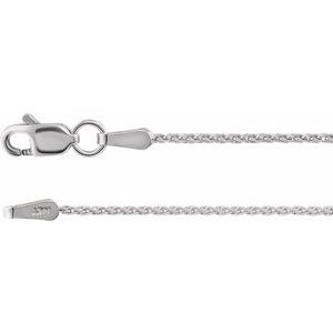 Sterling Silver 1.05 mm Diamond-Cut Wheat 18" Chain CH164:70002:P