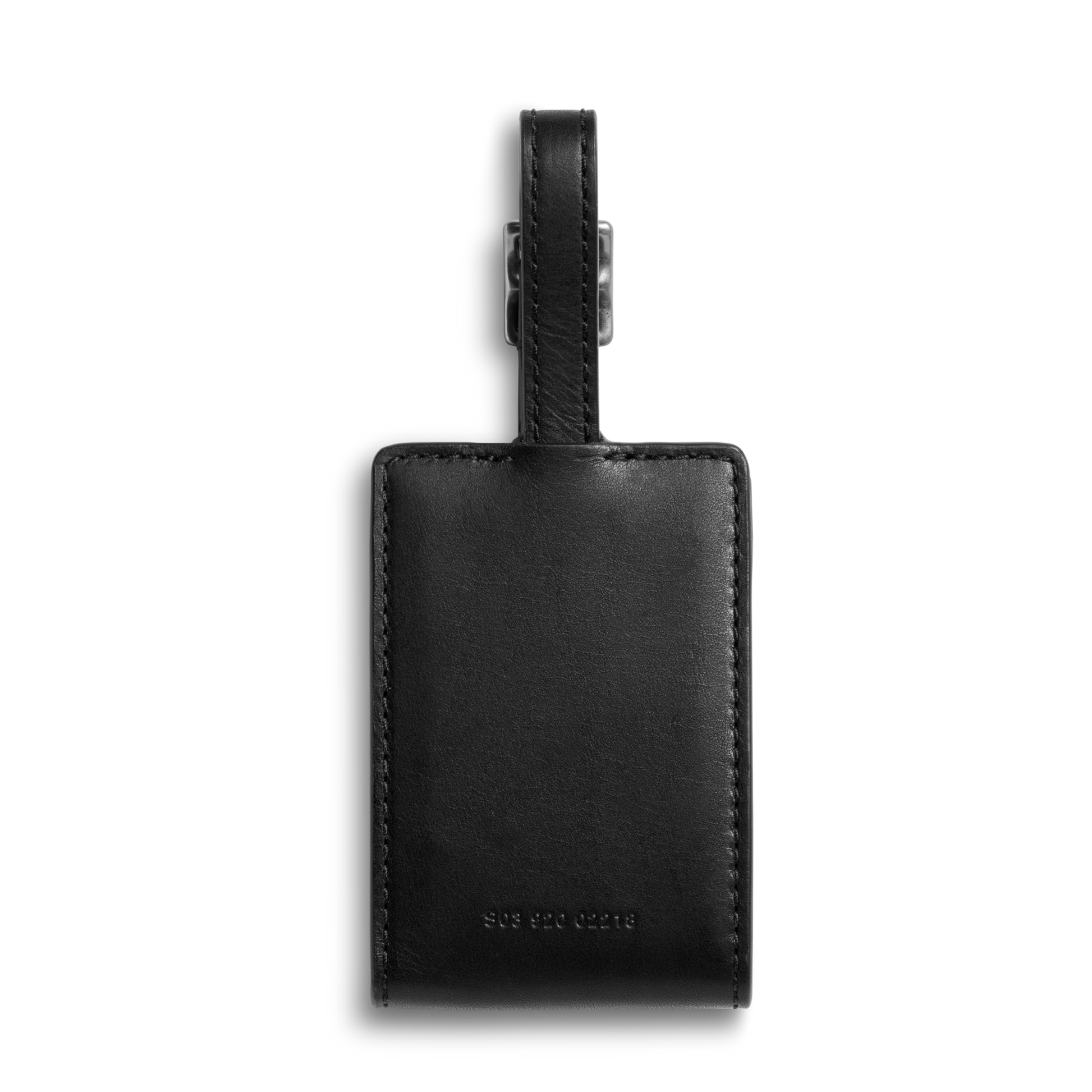Shinola Leather Luggage Tag S0320294831-1-Blk-OS-VNM