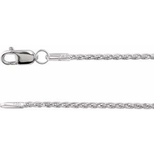 Sterling Silver 1.25 mm Wheat 16" Chain