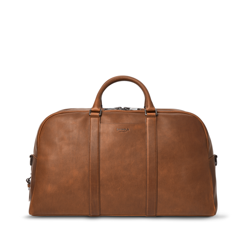 Shinola Leather Runwell Duffle Bag S0320294780-1-MedBrn-OS-VNM