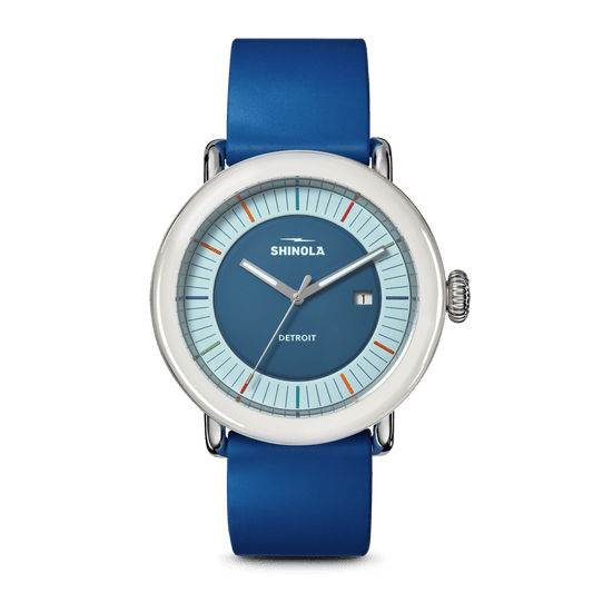 Shinola Detrola Watch S0120315258-1-Blu-41-USA