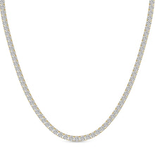 15 Carats Tennis Necklace 14kt Gold Lab Grown Diamonds