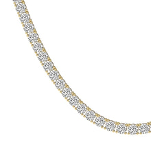 15 Carats Tennis Necklace 14kt Gold Lab Grown Diamonds