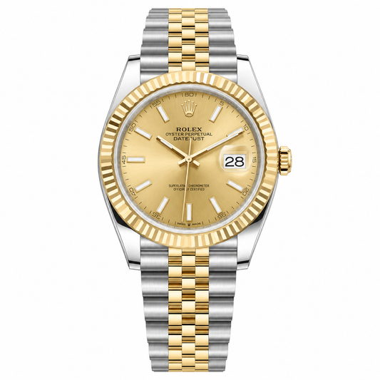 Rolex Datejust 41 Champagne Dial | Two-Tone Oystersteel & 18K Yellow Gold | Ref. 126333 | Complete Set